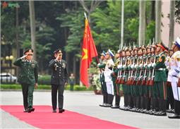 Thượng tướng Nguyễn Tân Cương chủ trì lễ đón Tư lệnh Lực lượng Quốc phòng Thái Lan